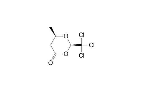 (2R,6R)-6-methyl-2-(trichloromethyl)-1,3-dioxan-4-one