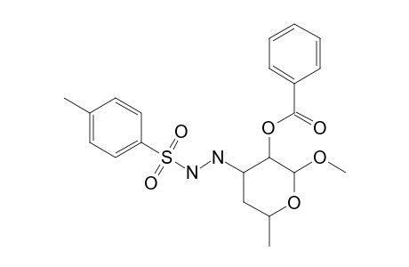 Methyl-2-O-benzoyl-3,4,6-trideoxy-3-[2-(para-tolylsulfonyl)-hydrazino].alpha.-L-arabino-hexapyranoside