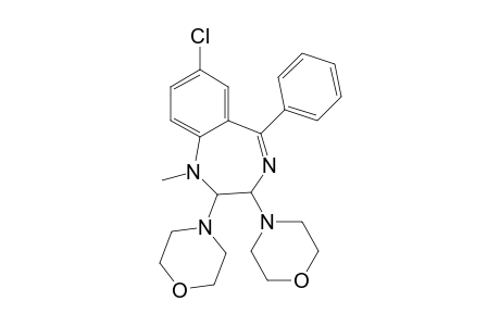 1H-1,4-Benzodiazepine, 7-chloro-2,3-dihydro-1-methyl-2,3-di-4-morpholinyl-5-phenyl-