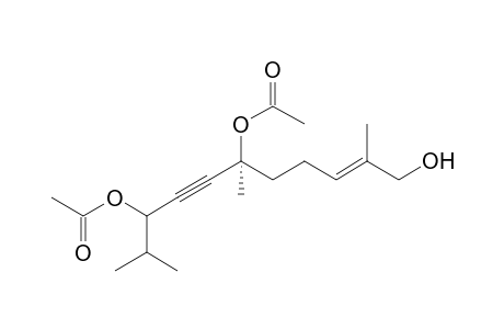 (6S)-2,6,10-Trimethyl-11-hydroxy-3,6-diacetoxy-9E-undecaen-4-yne