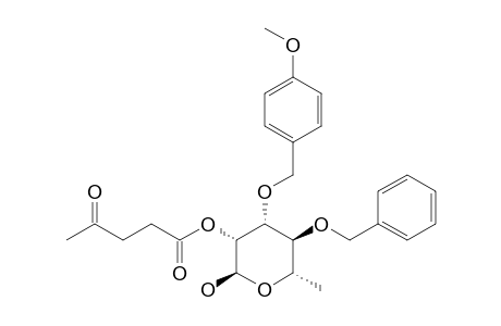 4-O-BENZYL-2-O-LEVULINOYL-3-O-PARA-METHOXYBENZYL-BETA-L-RHAMNOPYRANOSIDE