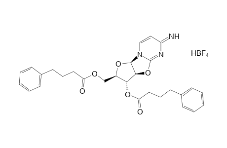 2,2'-anhydro-1-(ß-D-arabinofuranosyl)cytosine, 3',5'-bis-(4-phenylbutyrate), compound with hydrogen tetrafluoroborate(1:1)