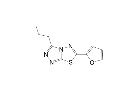 6-(2-furyl)-3-propyl[1,2,4]triazolo[3,4-b][1,3,4]thiadiazole