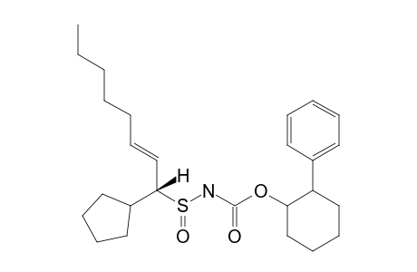 N-[[TRANS-(2-PHENYLCYCLOHEXYL)-OXY]-CARBONYL]-1-CYCLOPENTYL-2-OCT-1-ENESULFINAMIDE