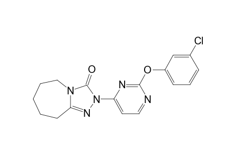 2-[2'-(3"-Chlorophenoxy)pyrimidin-4'-yl)-6,7,8,9-tetrahydro-2H-(1,2,4)-triazolo[4,3-a]azepin-3(5H)-one