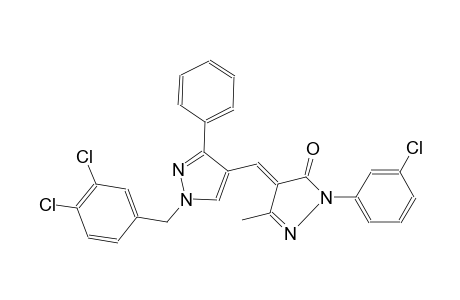 3H-pyrazol-3-one, 2-(3-chlorophenyl)-4-[[1-[(3,4-dichlorophenyl)methyl]-3-phenyl-1H-pyrazol-4-yl]methylene]-2,4-dihydro-5-methyl-