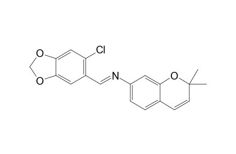 N-(2,2-DIMETHYLCHROMEN-7-YL)-2-CHLORO-4,5-METHYLENEDIOXY-PHENYLMETHANIMINE
