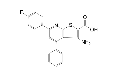 thieno[2,3-b]pyridine-2-carboxylic acid, 3-amino-6-(4-fluorophenyl)-4-phenyl-