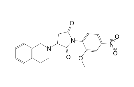 3-(3,4-dihydro-2(1H)-isoquinolinyl)-1-(2-methoxy-4-nitrophenyl)-2,5-pyrrolidinedione