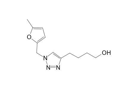 4-(1-((5-methylfuran-2-yl)methyl)-1H-1,2,3-triazol-4-yl) butan-1-ol