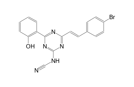 cyanamide, N-[4-[(E)-2-(4-bromophenyl)ethenyl]-6-(2-hydroxyphenyl)-1,3,5-triazin-2-yl]-