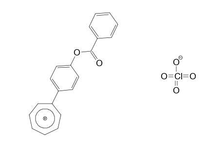 (p-hydroxyphenyl)cycloheptatrienylium perchlorate, benzoate