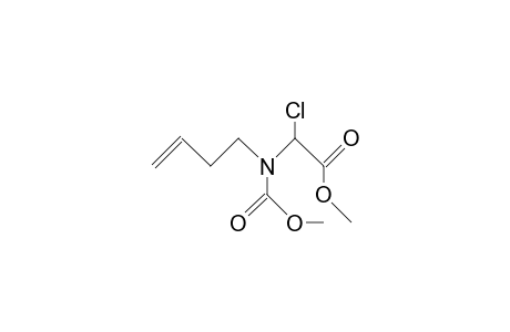 N-(Chloro-methoxycarbonyl-methyl)-N-(but-3-enyl)-carbamic acid, methyl ester