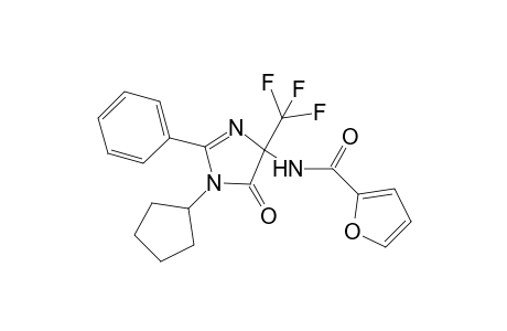 N-[1-cyclopentyl-5-oxo-2-phenyl-4-(trifluoromethyl)-4,5-dihydro-1H-imidazol-4-yl]furan-2-carboxamide