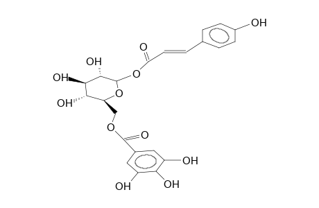1'-O-COUMAROYL-6'-O-GALLOYL-beta-D-GLUCOPYRANOSE