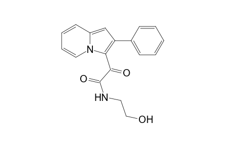 3-Indolizineacetamide, N-(2-hydroxyethyl)-.alpha.-oxo-2-phenyl-