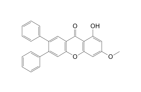 1-Hydroxy-3-methoxy-6,7-diphenyl-9H-xanthen-9-one