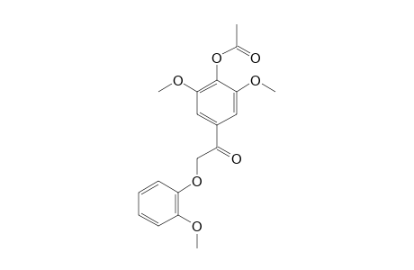 MONOACETATE-OF-1-(4-HYDROXY-3,5-DIMETHOXYPHENYL)-2-(2'-METHOXYPHENOXY)-1-ETHANONE