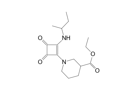 3-piperidinecarboxylic acid, 1-[2-[(1-methylpropyl)amino]-3,4-dioxo-1-cyclobuten-1-yl]-, ethyl ester