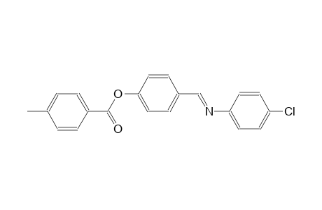 benzoic acid, 4-methyl-, 4-[(E)-[(4-chlorophenyl)imino]methyl]phenyl ester