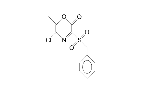 3-Benzylsulfonyl-5-chloro-6-methyl-2H-1,4-oxazin-2-one