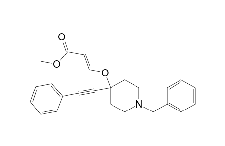 (E)-Methyl 3-(1-Benzyl-4-(phenylethynyl)piperidin-4-yloxy)-acrylate