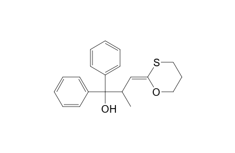 2-[2-(.alpha.-Hydroxy-.alpha.-phenylbenzyl)propylidene]-1,3-oxathiane