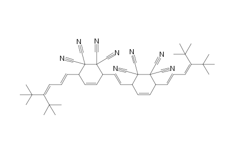 3-[(1E)-4-tert-butyl-5,5-dimethyl-hexa-1,3-dienyl]-6-[(E)-2-[4-[(1E)-4-tert-butyl-5,5-dimethyl-hexa-1,3-dienyl]-5,5,6,6-tetracyano-cyclohex-2-en-1-yl]vinyl]cyclohex-4-ene-1,1,2,2-tetracarbonitrile