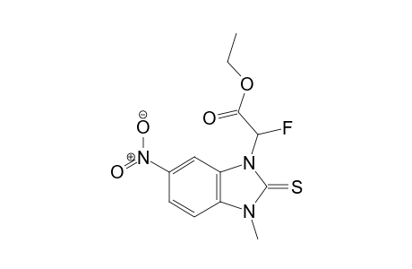 Ethyl 2-fluoro-2-(3-methyl-6-nitro-2-thioxo-2,3-dihydro-1H-benzo[d]imidazol-1-yl)acetate