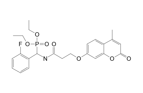 DIETHYL-(3-(4-METHYL-2-OXO-2H-CHROMEN-7-YLOXY)-PROPANAMIDO)-(2-FLUOROPHENYL)-METHYLPHOSPHONATE