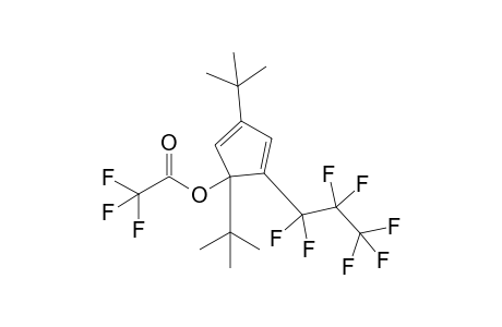 Trifluoro-acetic acid 1,4-di-tert-butyl-2-heptafluoropropyl-cyclopenta-2,4-dienyl ester