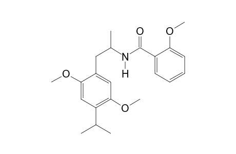 N-(1-[2,5-Dimethoxy-4-(propan-2-yl)phenyl]propan-2-yl)-2-methoxybenzamide