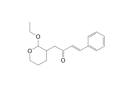 (E)-2-Ethoxy-3-(2-oxo-4-phenyl-3-butenyl)-3,4,5,6-tetrahydro-2H-pyran