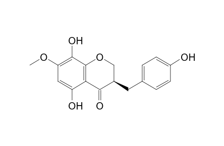 (R)-2,3-Dihydro-5,8-dihydroxy-3-[(4-hydroxyphenyl)methyl]-7-methoxy-4H-1-benzopyran-4-one