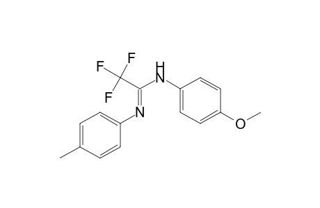 2,2,2-trifluoro-N-(4-methoxyphenyl)-N'-(4-methylphenyl)ethanimidamide