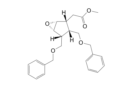 Methyl 2-[(1aR*,2R*,3S*,4R*,4aS*)-3,4-di(benzyloxymethyl)dihydro-2H-cyclopenta[b]oxiren-2-yl]acetate