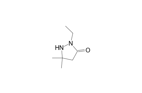 2-Ethyl-5,5-dimethylpyrazolidin-3-one