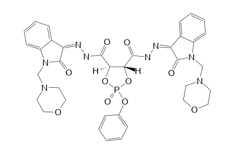 (4R,5R)-N'4,N'5-BIS-[2-OXO-1-(MORPHOLINO-METHYL)-INDOLIN-3-YLIDENE]-2-(PHENOXY)-1,3,2-DIOXA-PHOSPHOLANE-4,5-DICARBOHYDRAZIDE-2-OXIDE