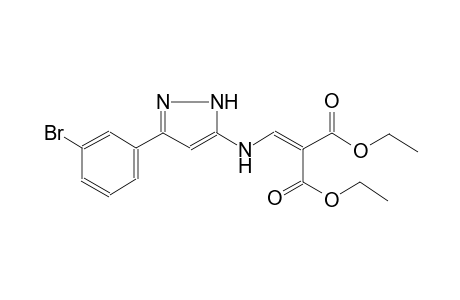 propanedioic acid, 2-[[[3-(3-bromophenyl)-1H-pyrazol-5-yl]amino]methylene]-, diethyl ester