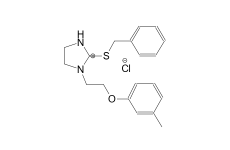 2-(benzylthio)-1-(2-(m-tolyloxy)ethyl)-4,5-dihydro-1H-imidazol-3-ium chloride