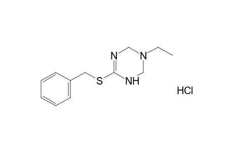 6-(benzylthio)-3-ethyl-1,2,3,4-tetrahydro-s-triazine, monohydrochloride