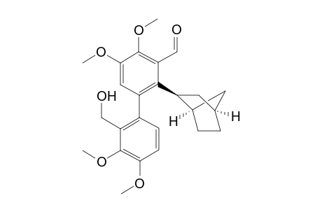 2'-Hydroxymethyl-4,5,3',4'-tetramethoxy-2-(2''-exo-norbornyl)-1,1'-biphenyl-3-carbaldehyde