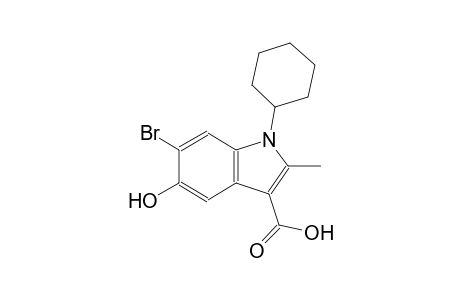 1H-indole-3-carboxylic acid, 6-bromo-1-cyclohexyl-5-hydroxy-2-methyl-