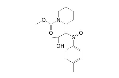 Methyl 2-(2-Hydroxy-1-p-tolylsulfinylpropyl)piperidine-1-carboxylate