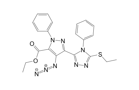 Ethyl 4-azido-3-(5-ethylthio-4-phenyl-4H-1,2,4-triazol-3-yl)-1-phenyl-1H-pyrazol-5-carboxylate