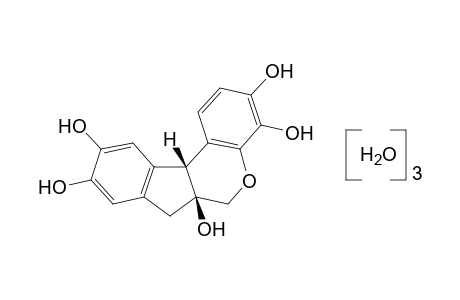 7,11b-dihydrobenz[b]indeno[1,2-d]pyran-3,4,6a,9,10(6H)-pentol, trihydrate