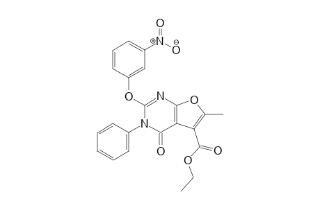 5-Ethoxycarbonyl-6-methyl-2-(3-nitrophenoxy)-3-phenylfuro[2,3-d]pyrimidin-4(3H)-one