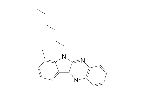 6-hexyl-7-methyl-6H-indolo[2,3-b]quinoxaline