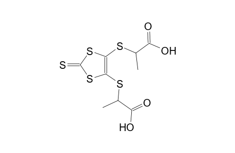 propanoic acid, 2-[[5-[(1-carboxyethyl)thio]-2-thioxo-1,3-dithiol-4-yl]thio]-