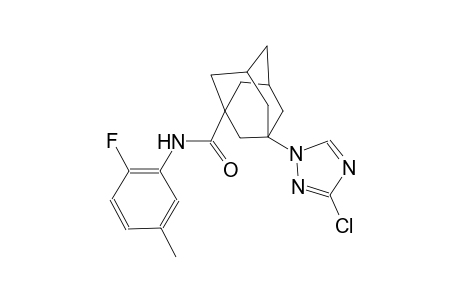 3-(3-chloro-1H-1,2,4-triazol-1-yl)-N-(2-fluoro-5-methylphenyl)-1-adamantanecarboxamide